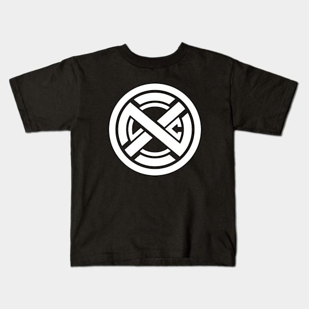 XLNC Logo Large White Kids T-Shirt by XLNC Merch